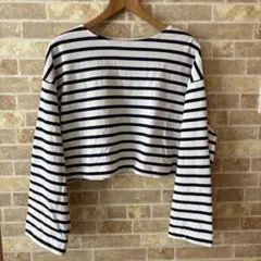 LOWRYS FARM ストライプ 長袖 Tシャツ