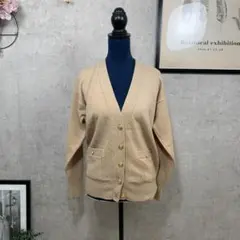【美品】 Viem カーディガン ボレロ M ベージュ 毛100％ レディース