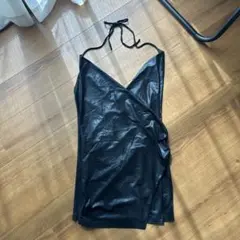 PRINCESS POLLY ブラックノースリーブワンピース