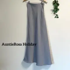 AuntieRosa Holiday＊サテン マーメイドスカート ブルー マキシのサムネイル