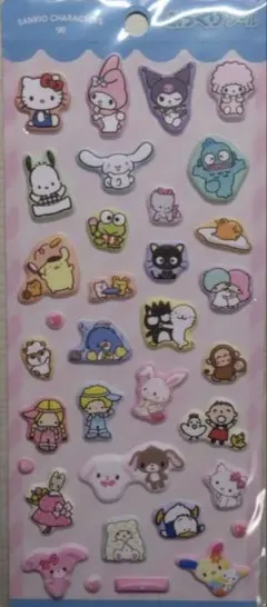 サンリオキャラクターズ　ぷっくりシール