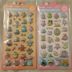 たまごっち　ぷくぷくシール(かため)　2枚セット^^ 海外製品