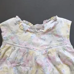 petit main 花柄ノースリーブワンピース 110