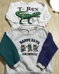 裏起毛トレーナー　２点セット