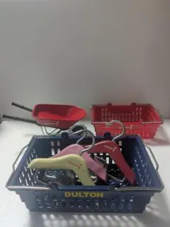 DULTON ミニチュア 雑貨セット 一輪車 バスケット ハンガー