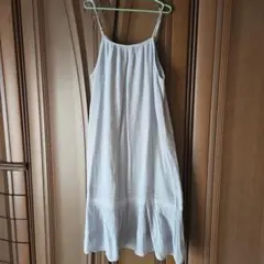 サマンサモスモス　ブルーグレー キャミワンピース ロング丈