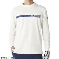 ★秋冬★フィラゴルフ★両面起毛モックネック長袖シャツ★LL/OWT