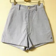 新品タグ付 MADISONBLUE フレアショートパンツ ネイビー ロゴ刺繍 