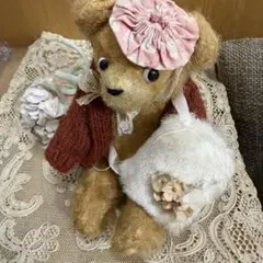 ベイビーリス 紅茶カラー ぬいぐるみ 海外作家様 ハンドメイド