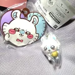 モモンガ　ハートのラバーマスコット＆つまんでつなげてますこっと