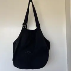 レペットショルダーバッグ黒キャンバスのサムネイル