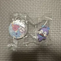 BT21 キーホルダー 缶バッジ くら寿司