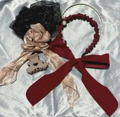 カチューシャ シュシュ クリップ セット売り まとめ売り 地雷系 量産型 スナ系