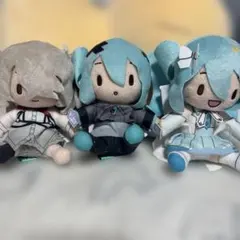 プロセカ　壊れたセカイと歌えないミク　ふわぷちミニぬいぐるみ　覚醒ミク 3種