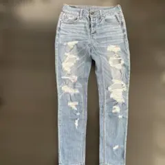 AMERICAN EAGLE ダメージデニム スキニーフィット