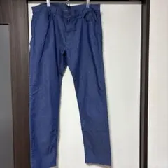 【未使用に近い】ユニクロ スリムフィットパンツ XL 訳ありのサムネイル