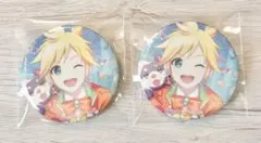 プロセカ 鏡音レン グリッター缶バッジ 2点セット