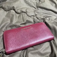 正規品MICHAEL KORS 長財布 ラウンドファスナー ボルドー