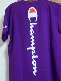 Champion 紫 Tシャツ ポケット付き