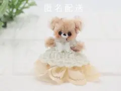 匿名配送 モールアート ミニチュア モールドール(くまドレス)