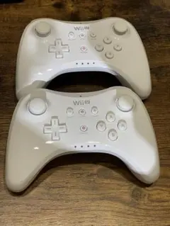 【美品・動作確認済】Nintendo Wii U PROコントローラー 白 2個