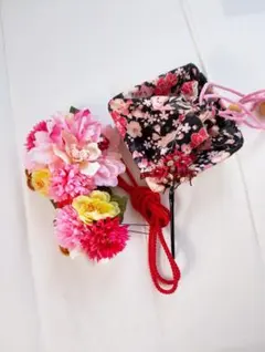 髪飾り 巾着 セット 和装小物 成人式 卒業式