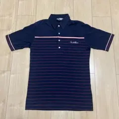 Arnold Palmer レナウン ポロシャツ ネイビー ボーダー M