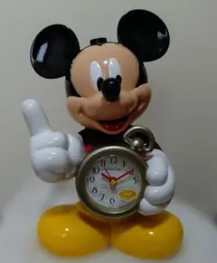 Disney Time ミッキーマウス おしゃべり目覚まし時計 レトロ