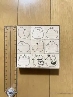 【新品】木製スタンプセット/mizutama 【どうぶつ】かわいい ハンコ