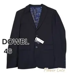 【新品】DOWBL ダブル　テーラードジャケット 46 裏地ペイズリー柄のサムネイル