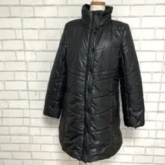 極暖　ロングダウンコート　黒　ブラックアウター　防寒着　冬服のサムネイル