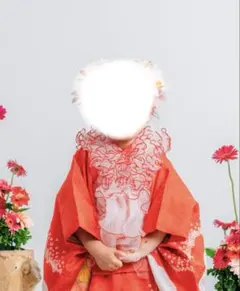 白.黒．赤3点セット】チュール被布 子供用黒白フリル着物 - メルカリ