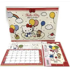 ハローキティ 2026年 壁掛けカレンダー 卓上カレンダー スケジュール帳