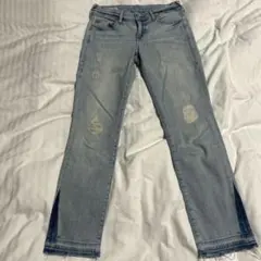 TRUE RELIGION ストレッチ　ダメージ　デニムパンツ　サイズ25