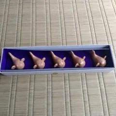 魚型　陶器箸置き　5個セット
