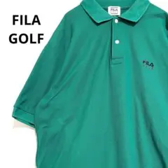 FILA GOLF フィラ ゴルフ メンズ ポロシャツ グリーン L 美品