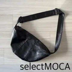 selectMOCA セレクトモカ　フェイクレザーショルダーバッグ　黒　ブラック