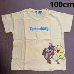 【新品・未着用】 トムとジェリー Tシャツ 半袖 黄色 100cmのサムネイル