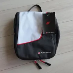 Audi Sport 小物ポーチ トラベルポーチ　ホワイト/ブラック