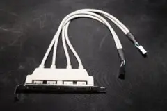 4ポート USBハブ USB 2.0ピンヘッダ接続