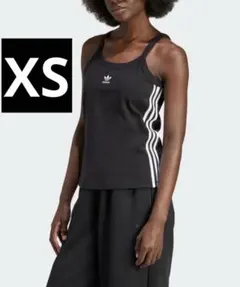 adidas originals 黒 ストライプ タンクトップ XS