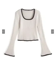 GRL トップスリブニットトップス