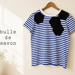T 美品　大きいサイズ　bulle desavon ボーダー　トップスのサムネイル