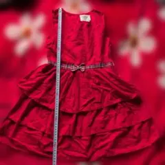 H&M赤のノースリーブワンピース 130cm