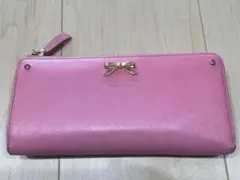 サマンサタバサ　リボン付きピンク長財布
