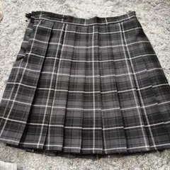 グレー系チェック Mサイズ プリーツスカート