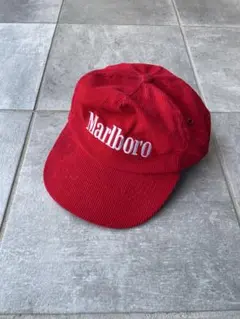 ち*ゆ様 Marlboro コーデュロイキャップ 赤