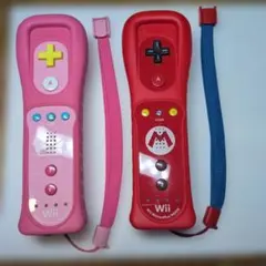 Wii リモコンプラス ピンク ピーチ姫仕様 レッド マリオ仕様