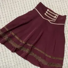 axes アクシーズファム　ワインレッドスカート　美品