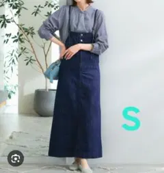 wrangler デニムサロペットスカート Sのサムネイル